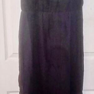 H&M Black Sheer Sheath Maxi Dress